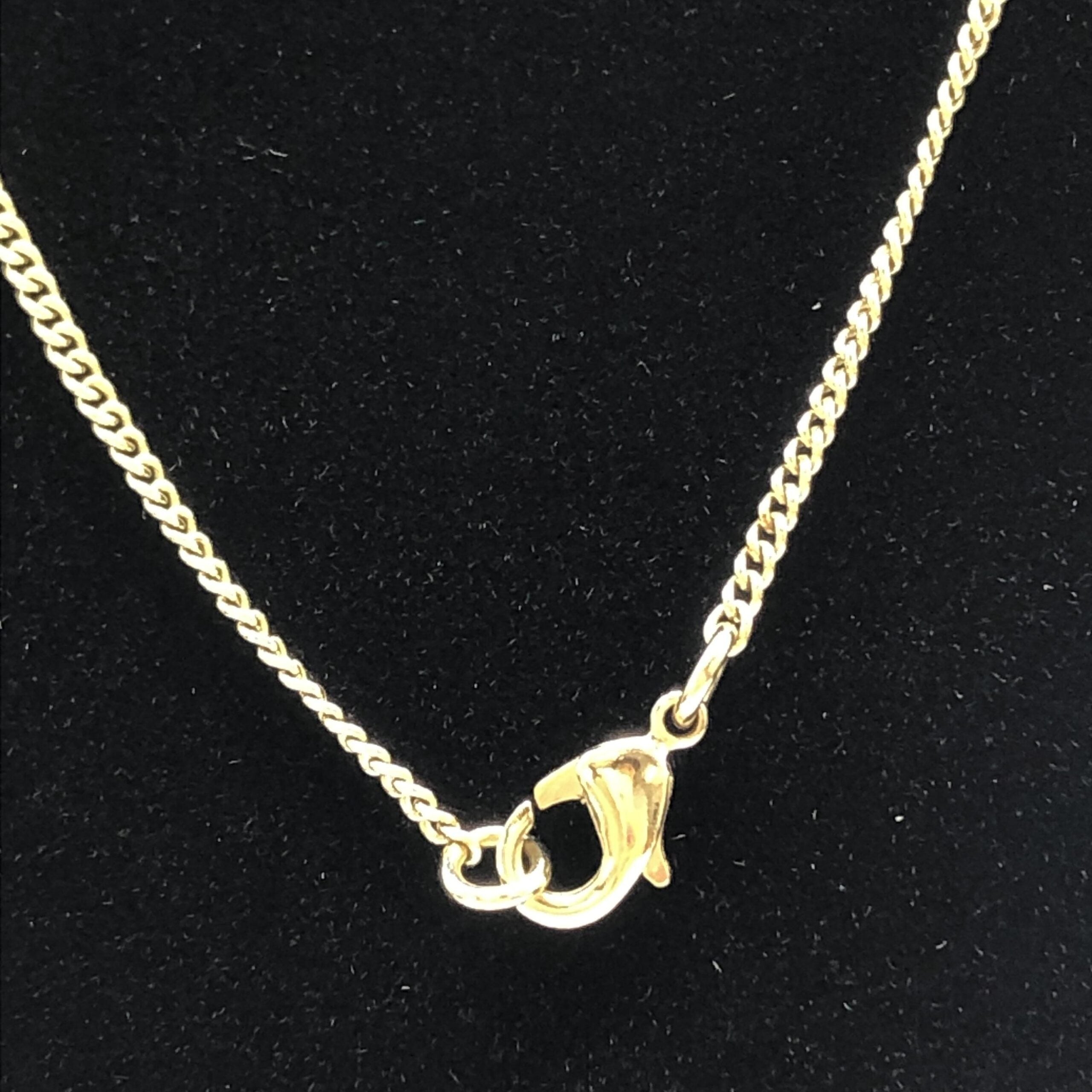 Chanel Gold Tone CC Circle Pendant Necklace - Artisanal Elegance
