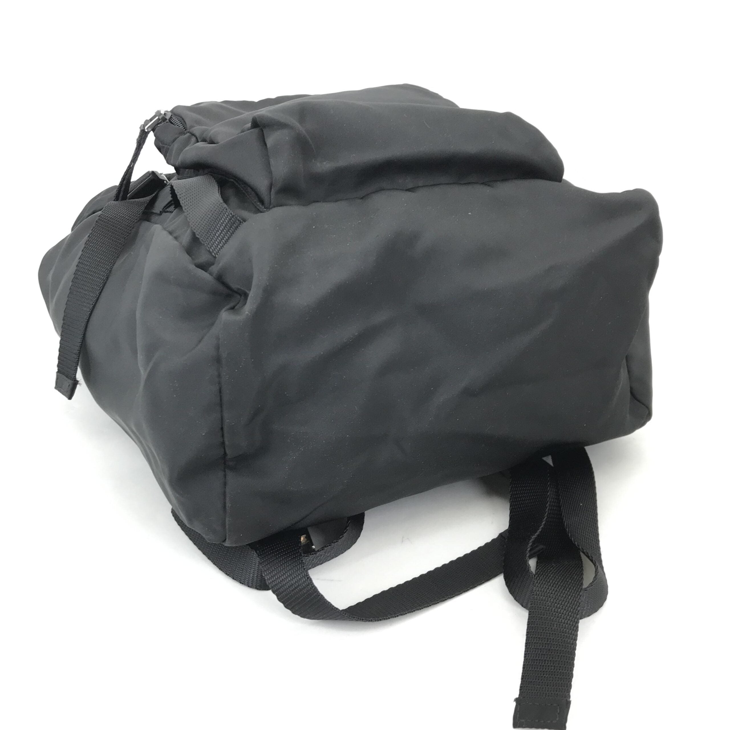 Prada Black Nylon Backpack With Adjustable Straps