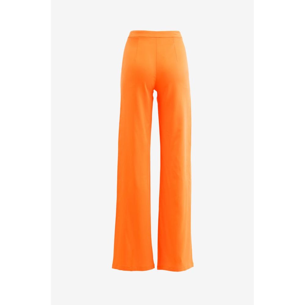 Patrizia Pepe Flame Orange Casual Pants - Luxurious Elegance