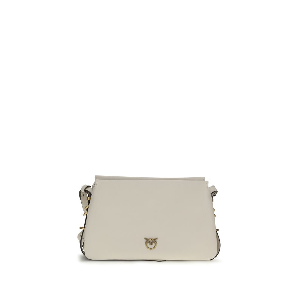 Discover the PINKO White Calf Leather Bos Taurus Shoulder Bag, an embodiment of artisanal elegance and sophisticated craftsmanship for the discerning connoisseur.