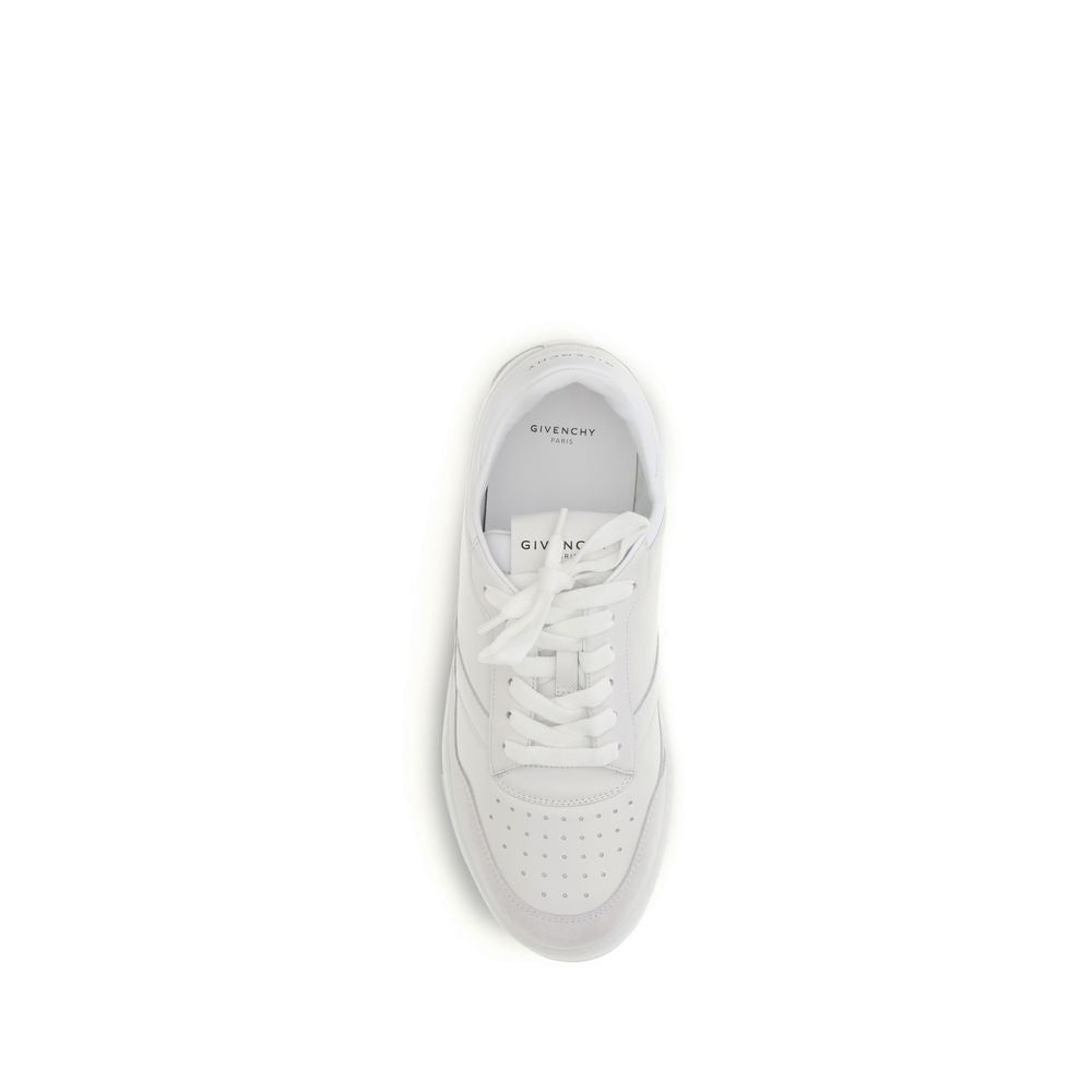 Givenchy White Calf Leather Sneakers – Artisanal Luxury Footwear