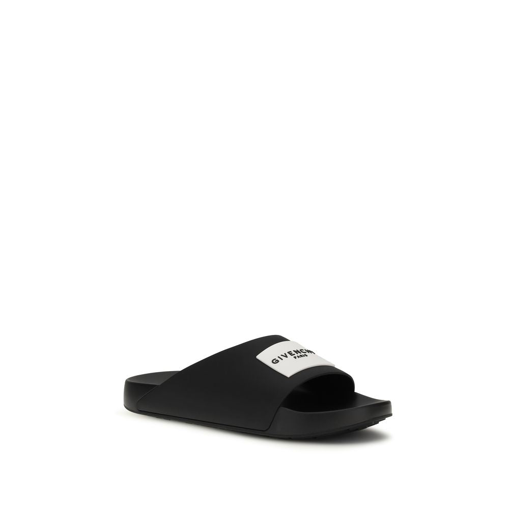 Givenchy Black Rubber Slippers – Designer Luxury Footwear