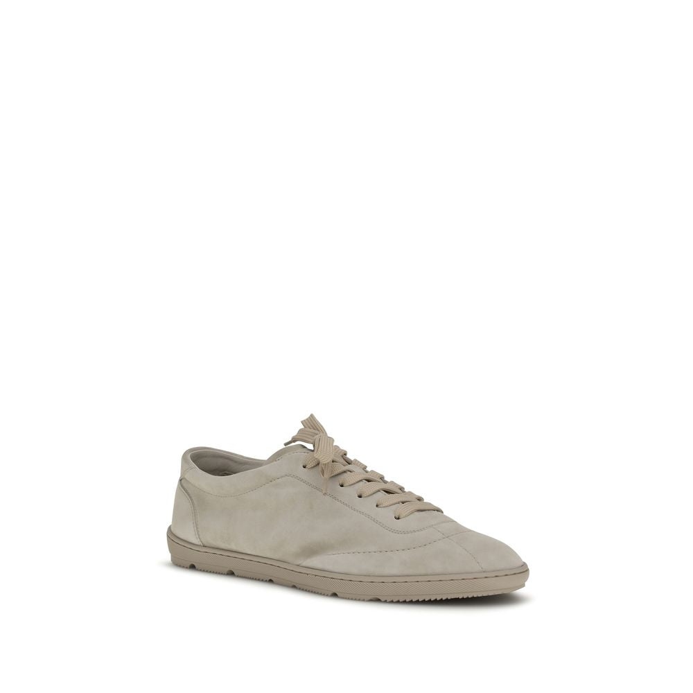 Brunello Cucinelli Beige Low Top Sneakers – Artisanal Luxury