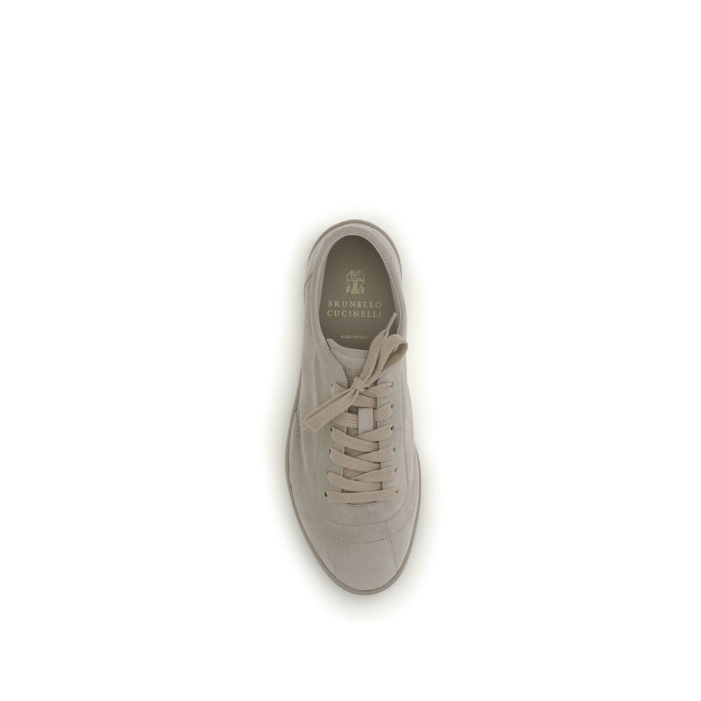 Brunello Cucinelli Beige Low Top Sneakers - Artisanal Luxury Footwear