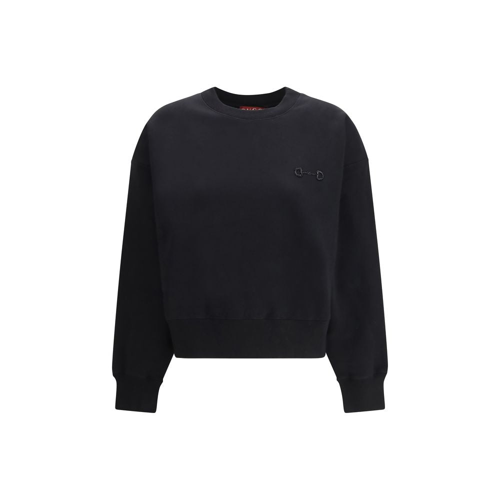 Gucci Black Cotton Sweatshirt - Timeless Luxury Elegance