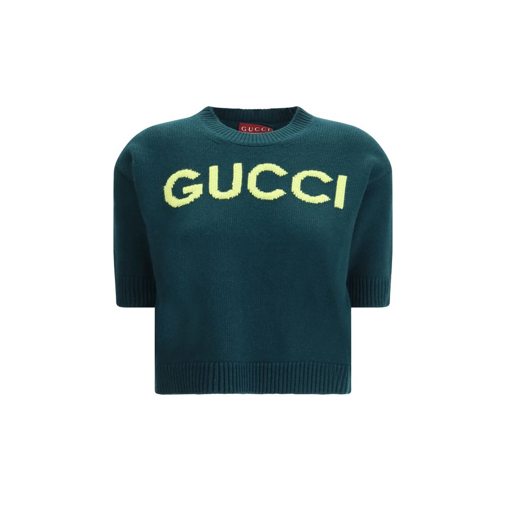 Gucci Bicolor Wool Top – Designer Couture Luxury Redefined