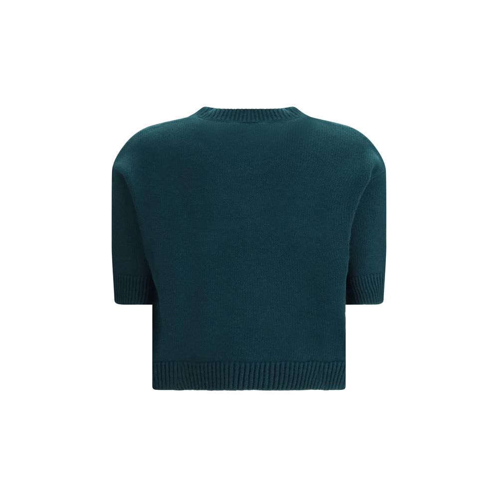 Gucci Bicolor Wool Top – Designer Couture Elegance in Wool