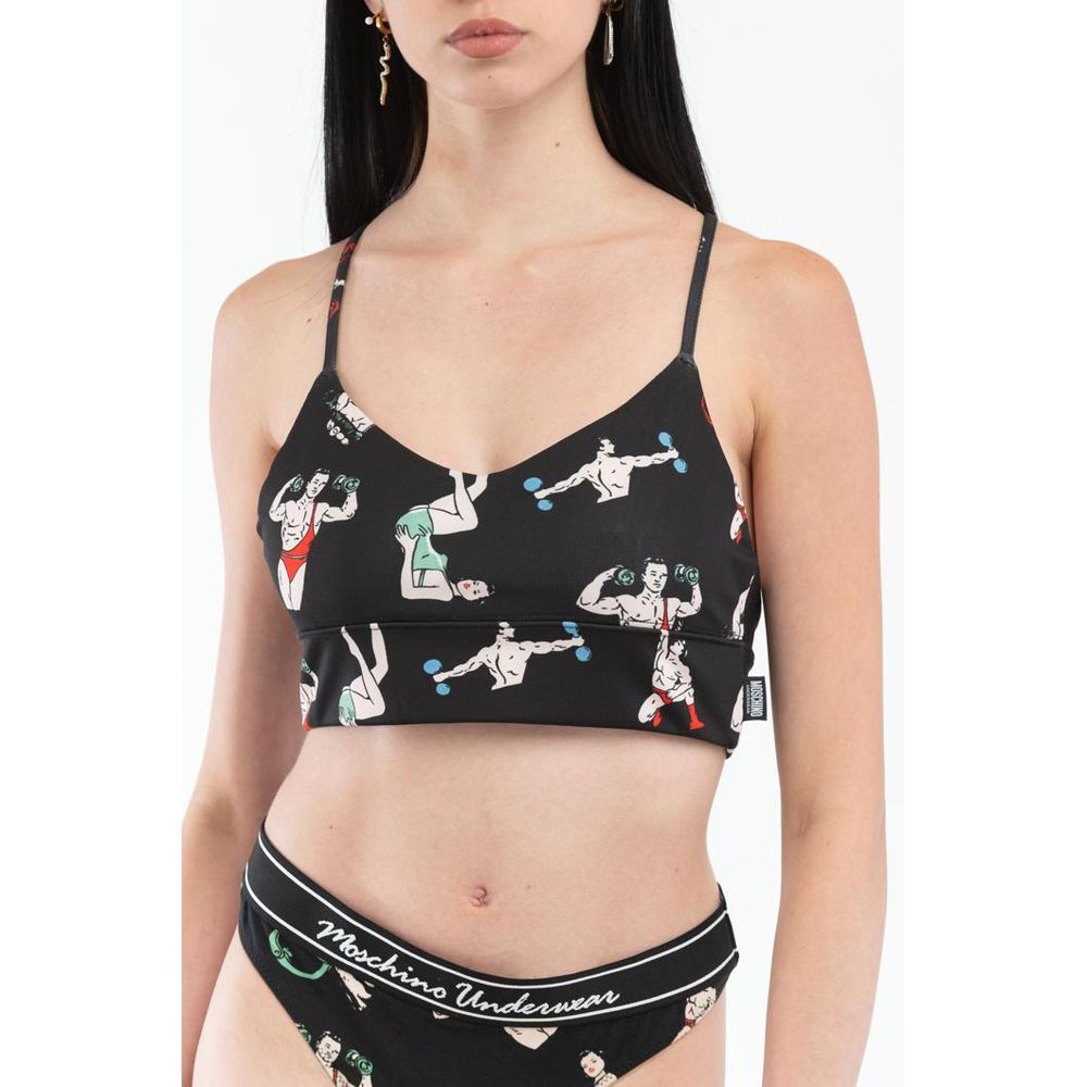 Elevate your wardrobe with the Moschino Black Polyester Tank Top, a masterpiece of Italian craftsmanship, embodying timeless elegance and luxurious versatility for every occasion.