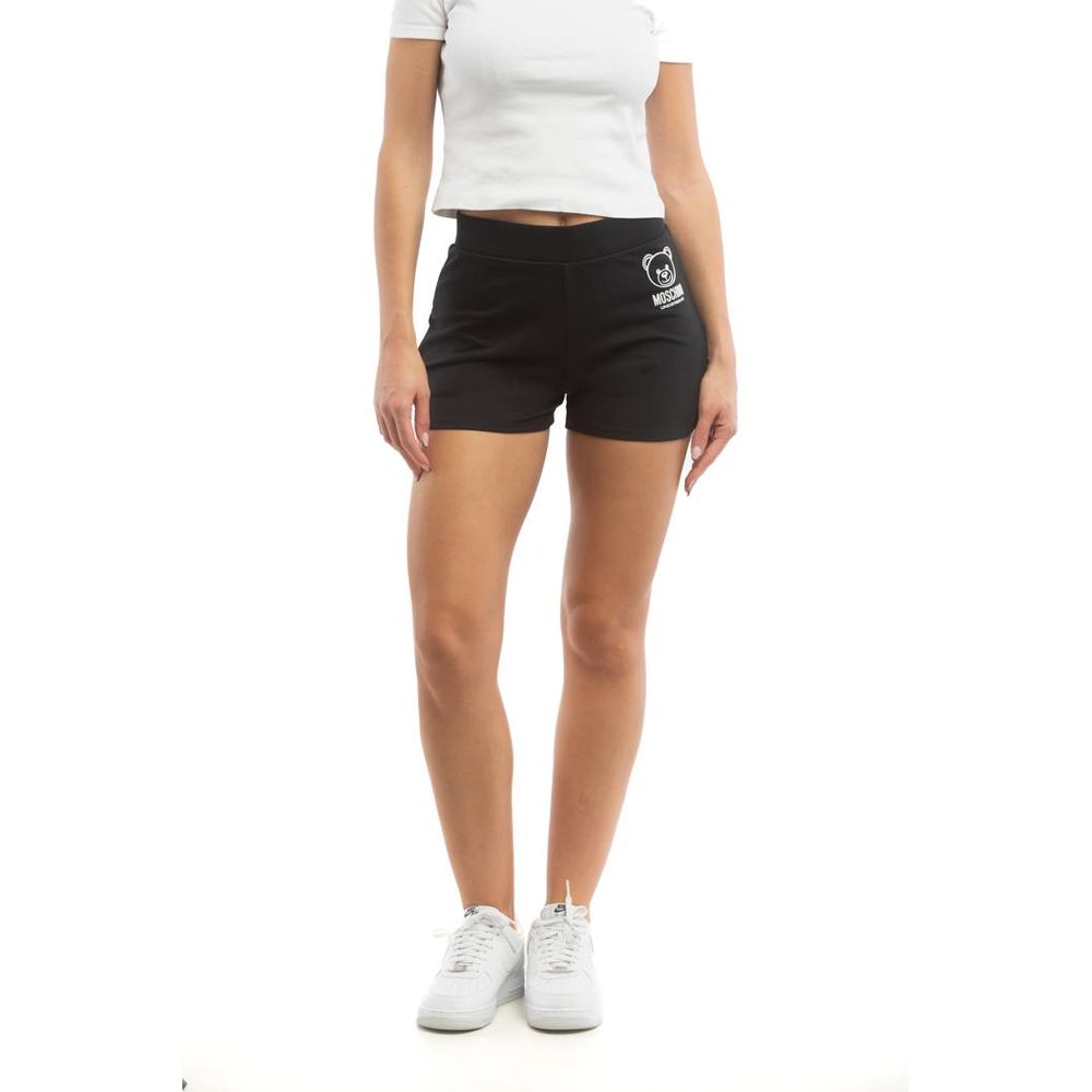 Moschino Black Cotton Shorts - Exquisite Elegance in Fashion