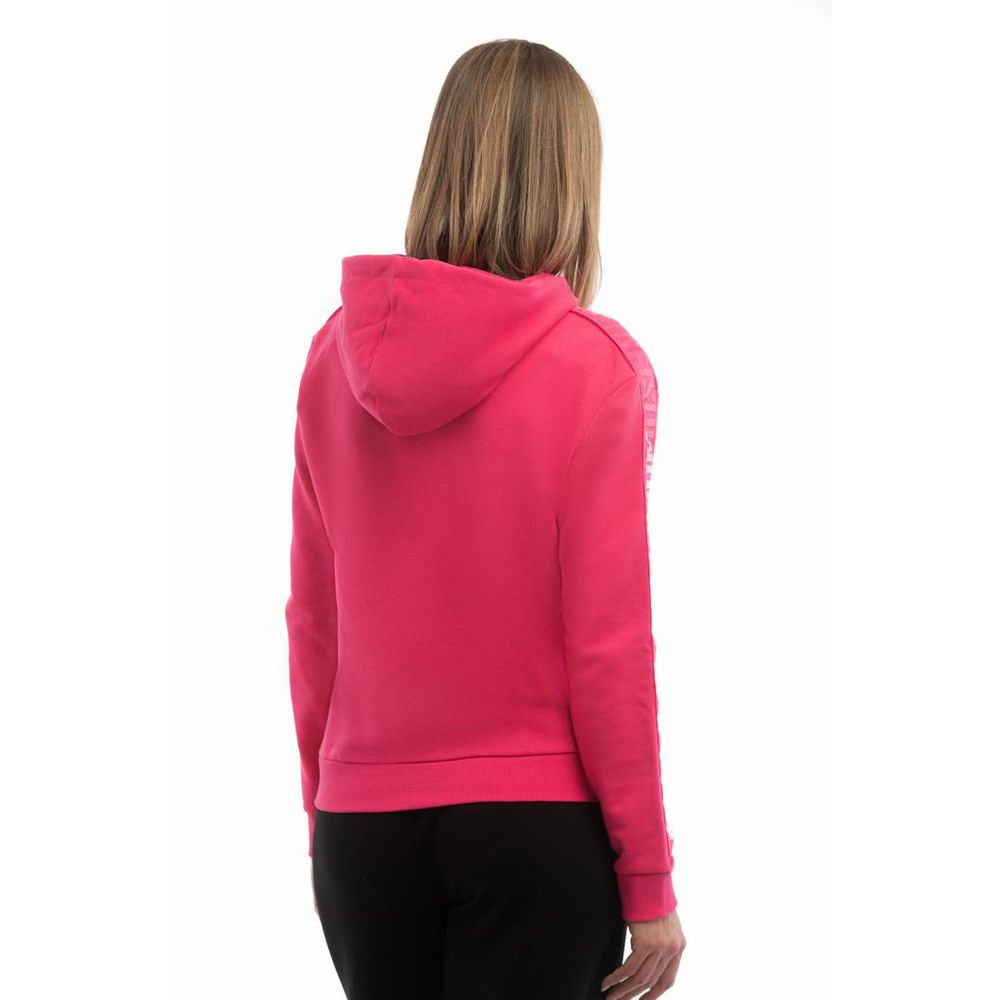 Elevate your style with the Moschino Fuchsia Cotton Sweatshirt, a 2023 masterpiece of luxurious comfort and chic sophistication, crafted for those who embrace their uniqueness.