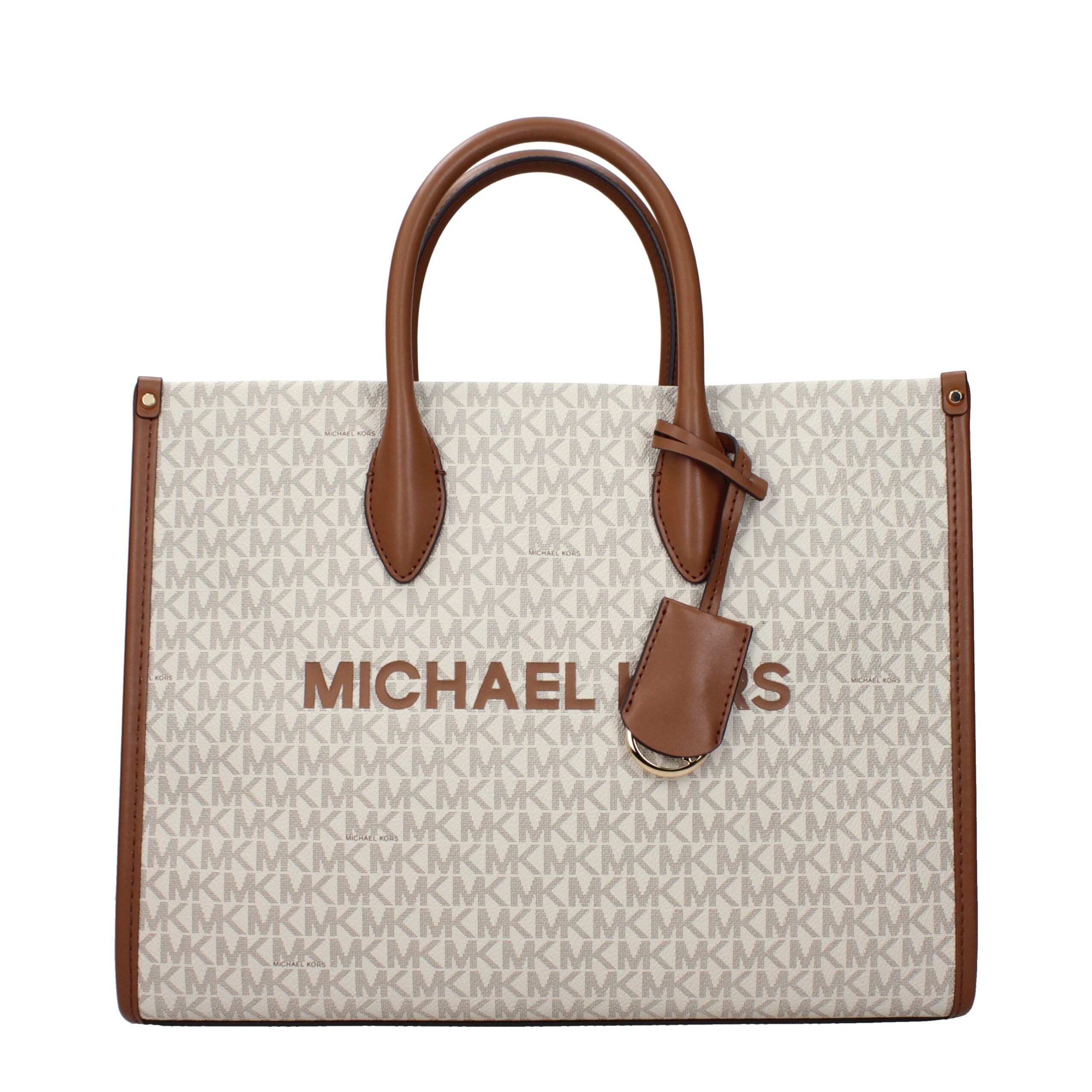 Indulge in the exquisite Michael Kors Beige Fabric Handbag, a masterpiece of luxury and sophistication, designed for those who appreciate timeless elegance and refined craftsmanship.