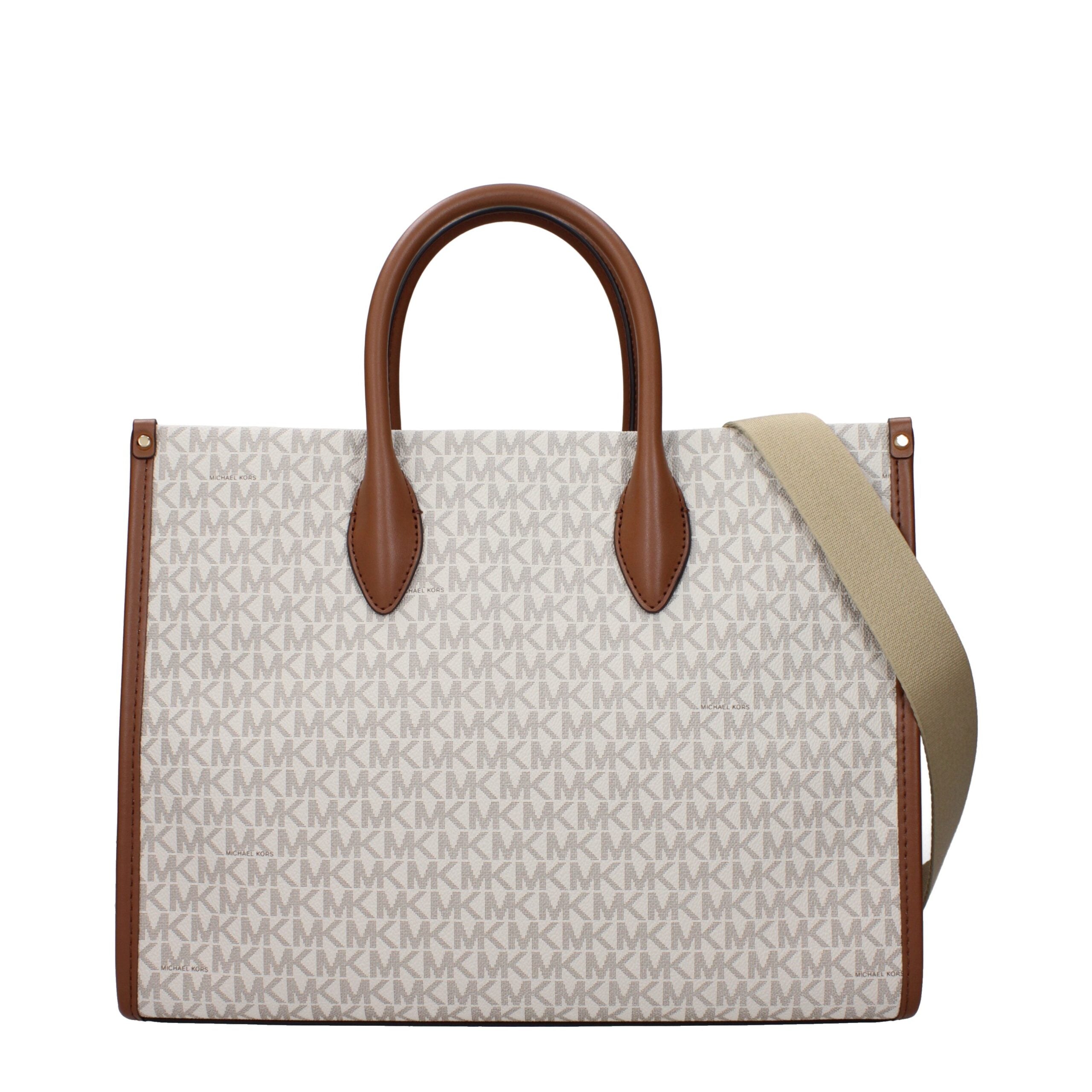 Experience the epitome of luxury with the Michael Kors Beige Fabric Handbag, a timeless accessory that embodies elegance and sophistication for every discerning individual.