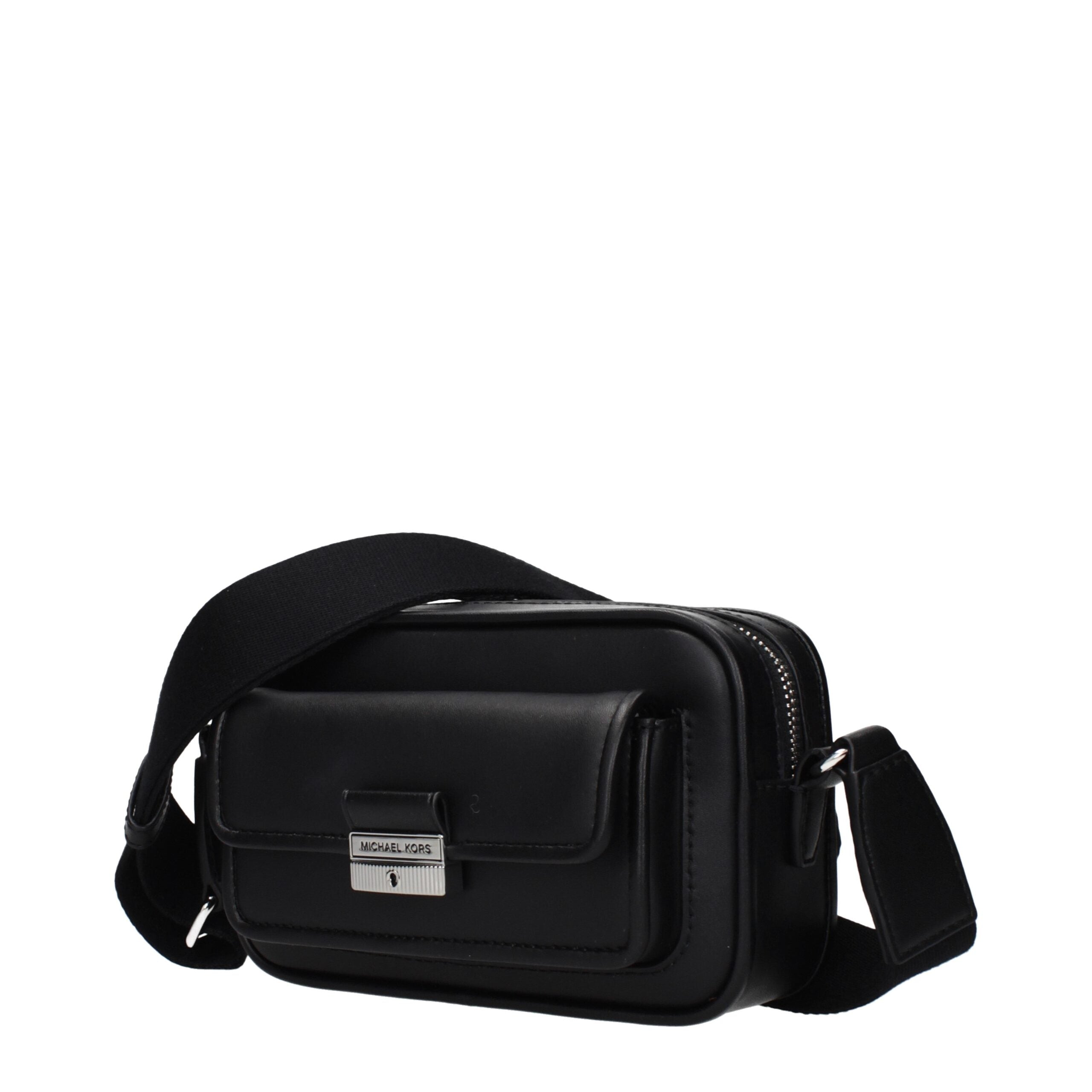 Elevate your style with the Michael Kors Black Leather Crossbody Bag, a timeless blend of luxury and sophistication crafted for discerning individuals.
