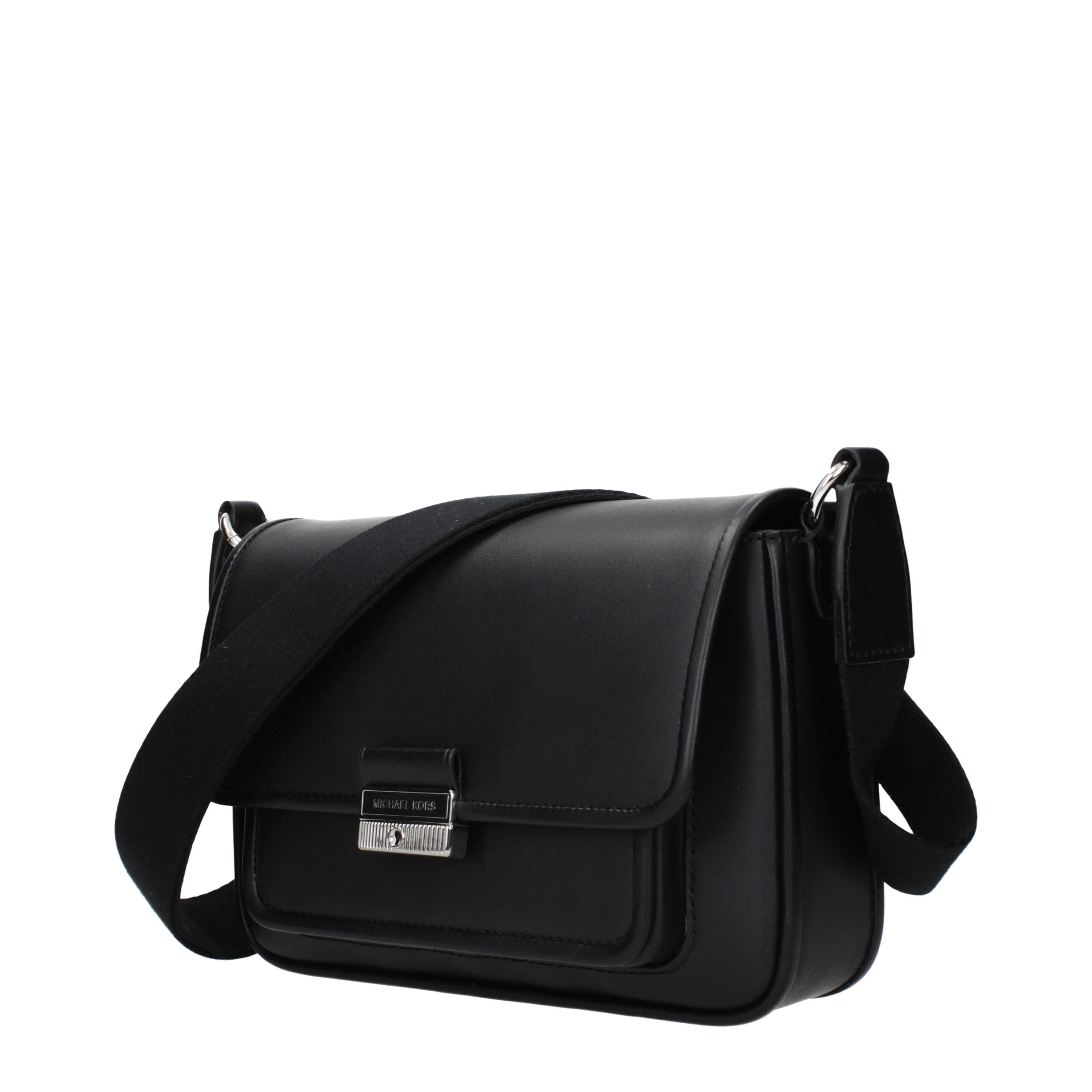 Elevate your style with the Michael Kors Black Leather Crossbody Bag, a masterpiece of artisanal luxury, perfect for the discerning individual seeking timeless elegance.