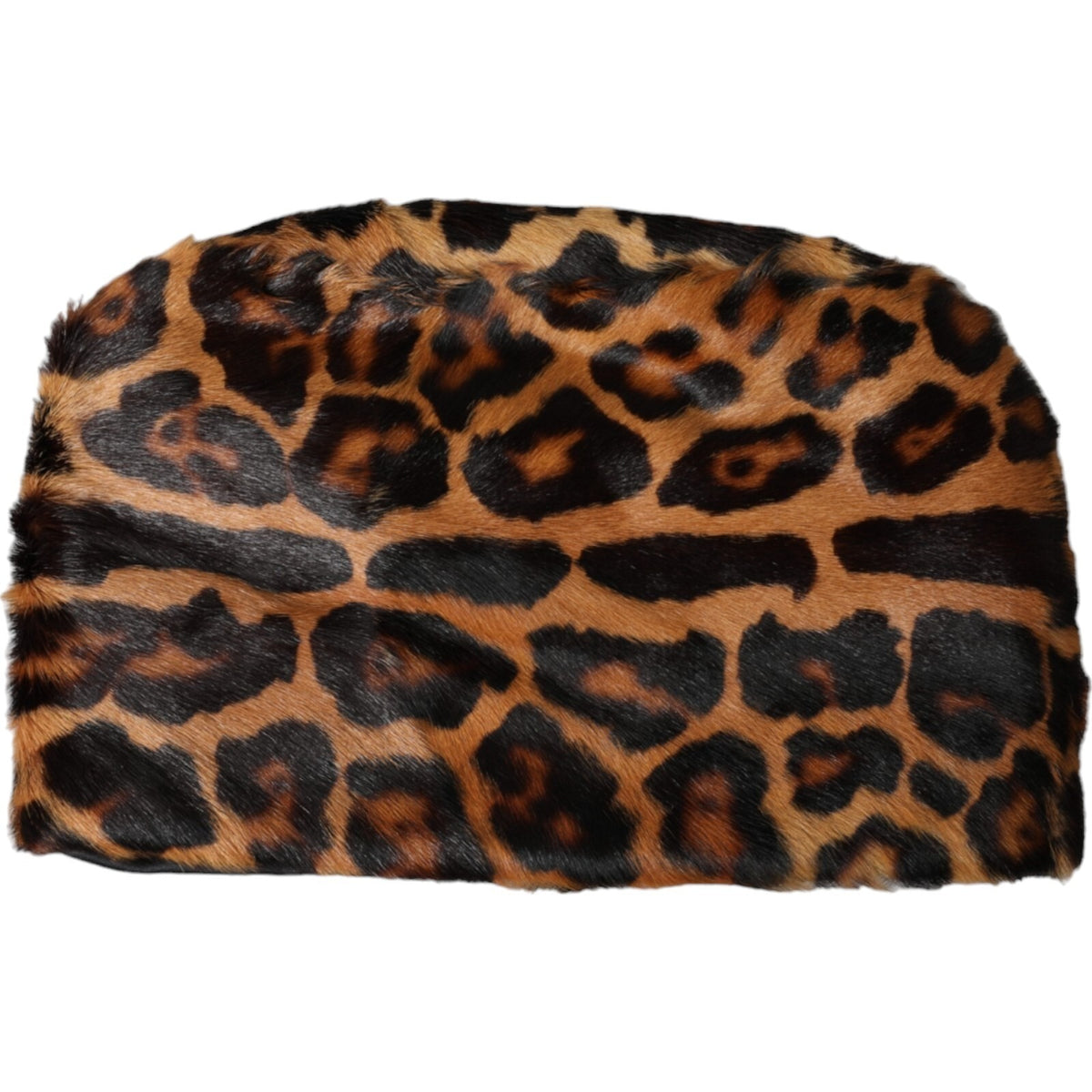 Indulge in the exquisite Dolce & Gabbana Brown Leopard Fur Bucket Hat, a masterpiece of Italian craftsmanship, blending luxury and contemporary chic for the discerning fashion connoisseur.
