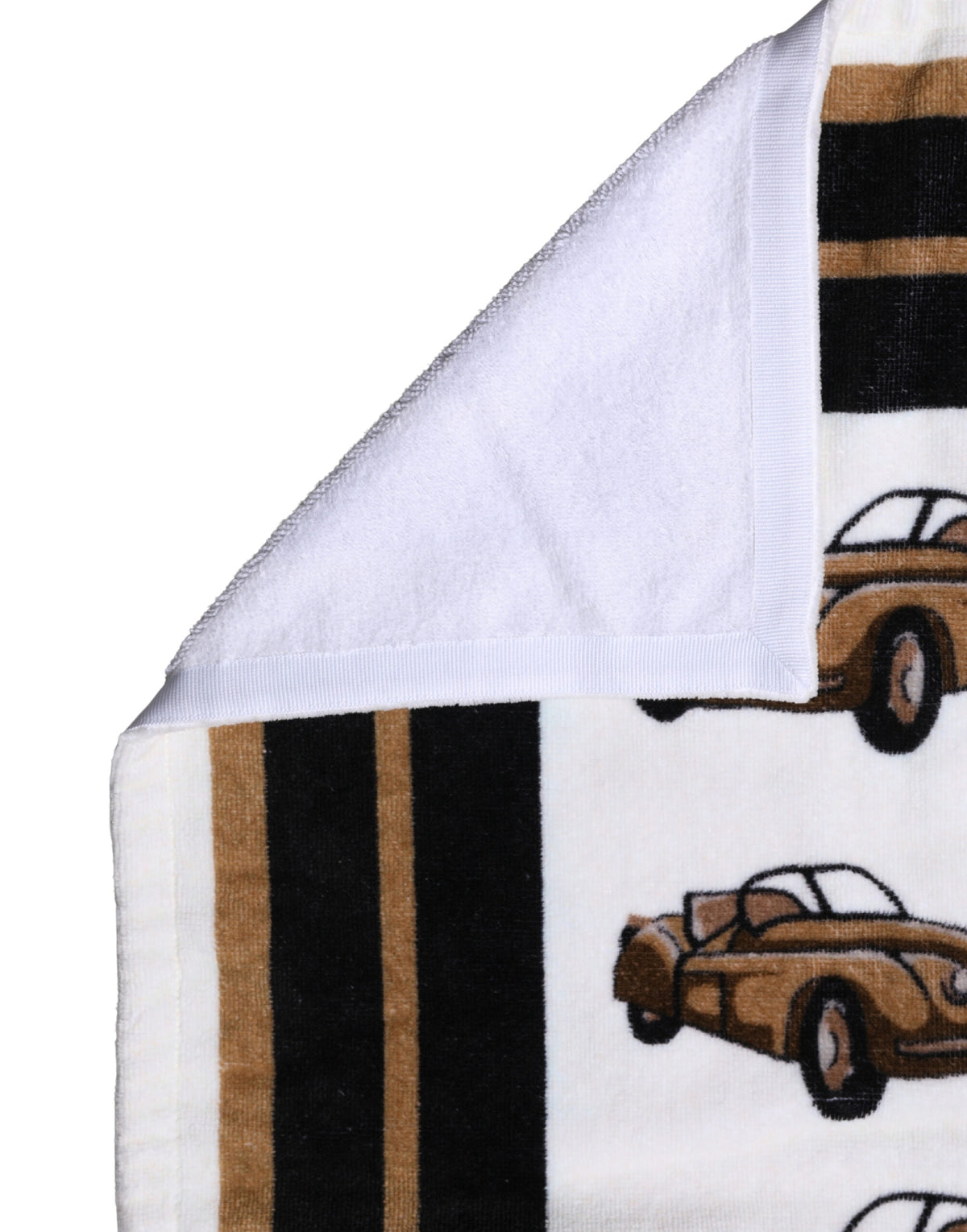 Indulge in the exquisite Dolce & Gabbana beach towel, a luxurious blend of 100% cotton and striking design, perfect for elevating your summer escape.