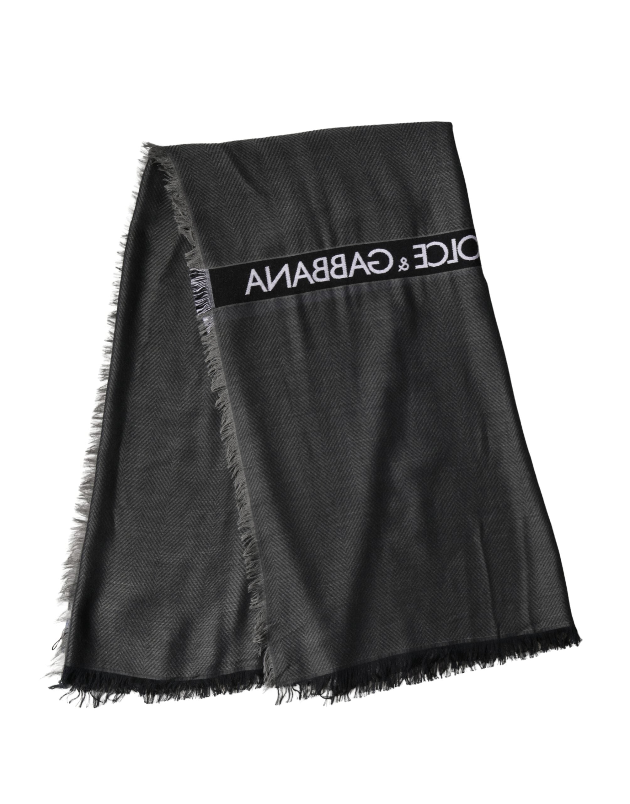 Dolce & Gabbana Black Modal Warmer Shawl - Timeless Luxury