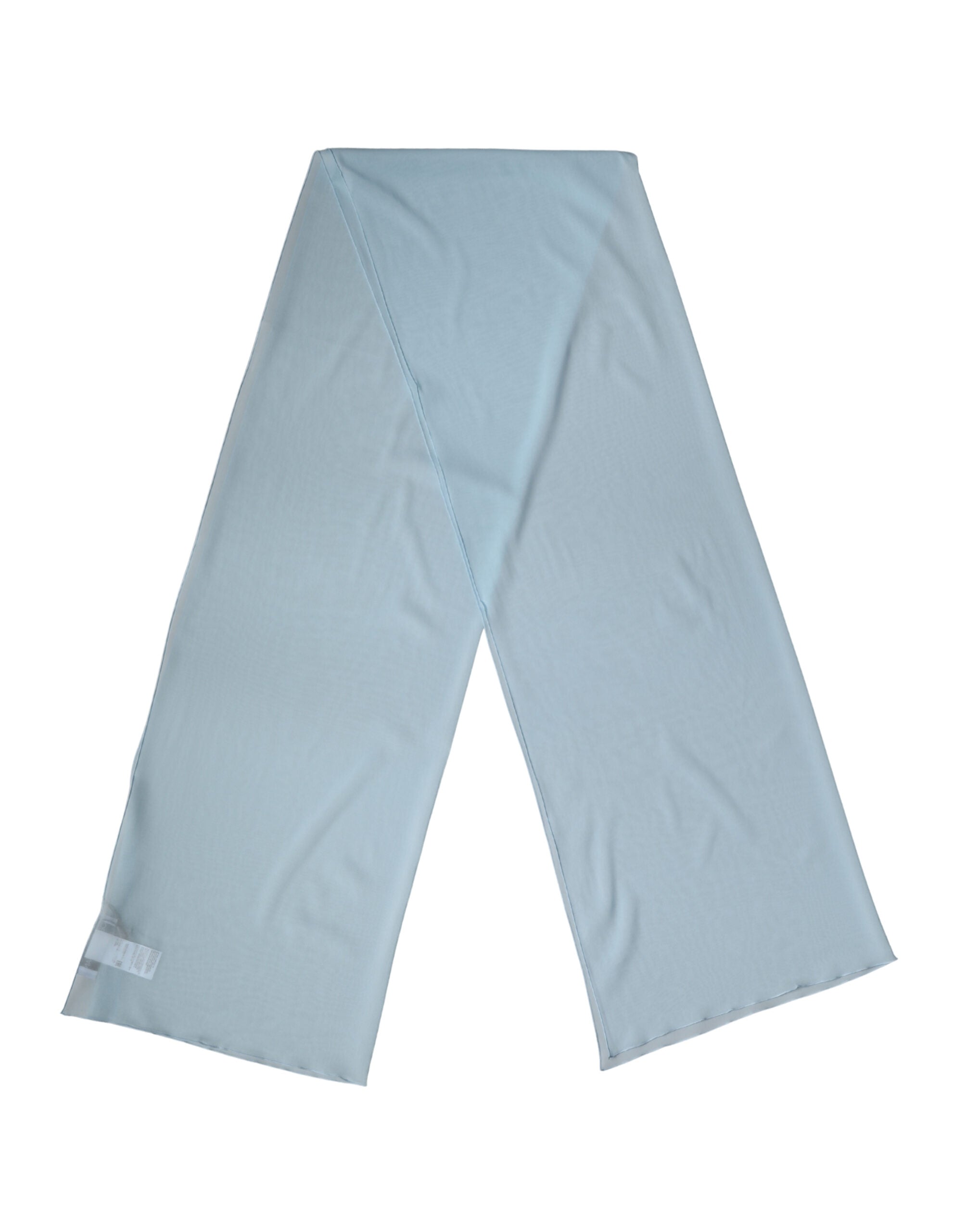 Dolce & Gabbana Light Blue Silk Shawl - Couture Elegance