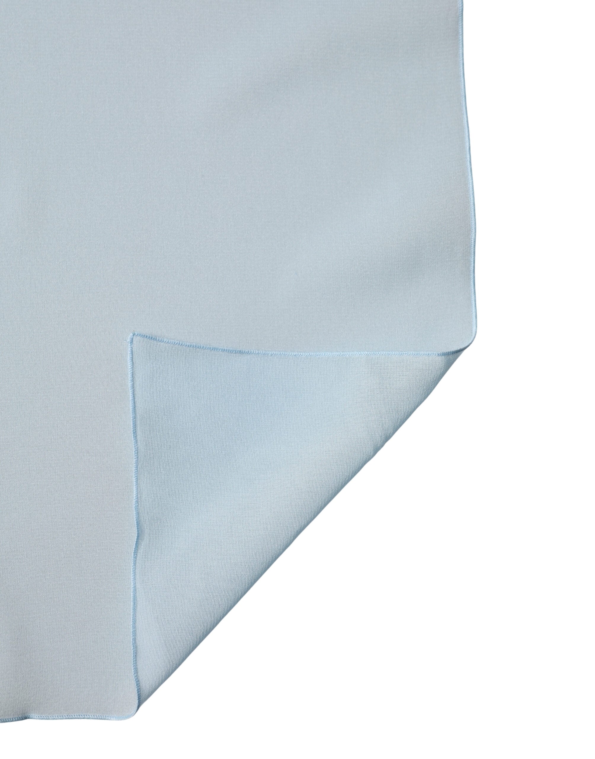 Dolce & Gabbana Light Blue Silk Neck Wrap Shawl - Couture