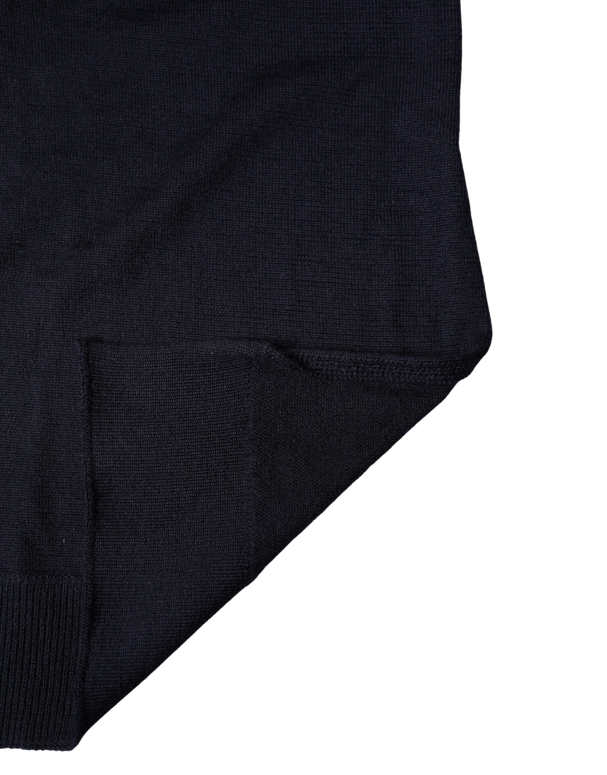 Dolce & Gabbana Black Wool Knitted Shawl Neck Wrap - Exquisite Luxury