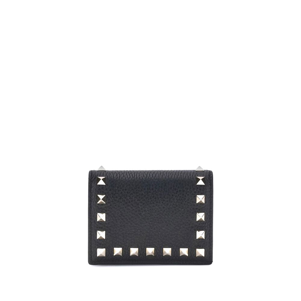 Valentino Garavani Black Calf Leather Wallet - Timeless Elegance