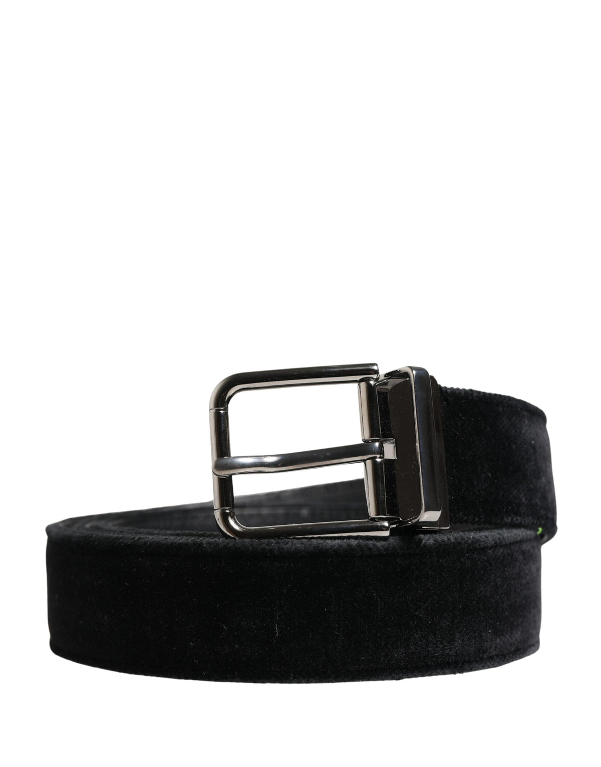 Dolce & Gabbana Black Suede Men Belt - Exquisite Luxury Accessory