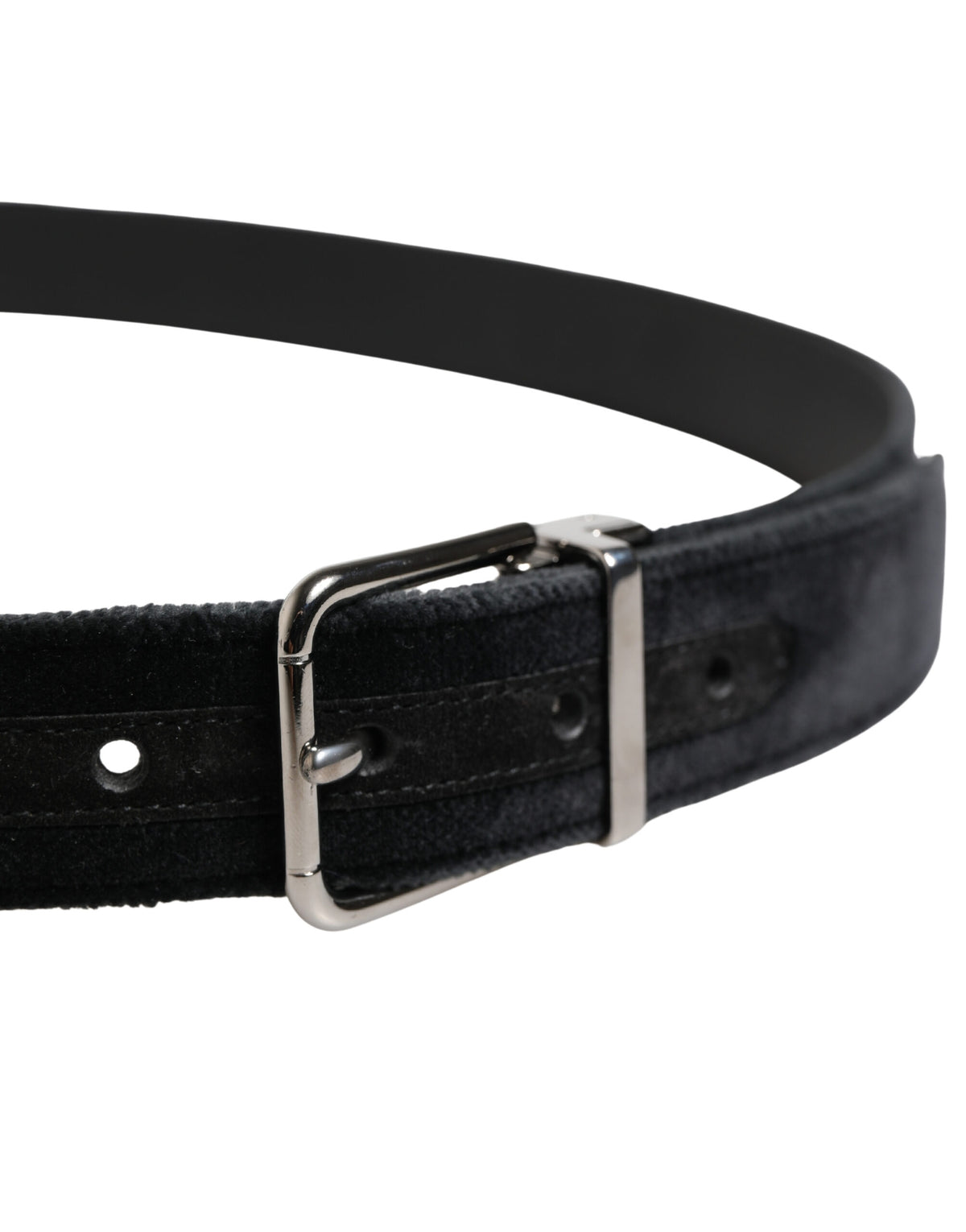 Dolce & Gabbana Black Suede Belt - Exquisite Luxury Accessory
