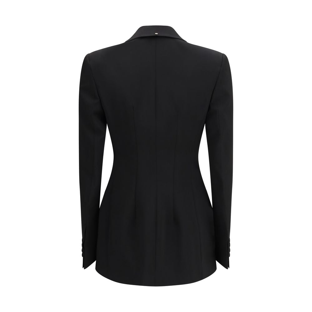 Max Mara Black Fleece Wool Blazer - Timeless Luxury Redefined