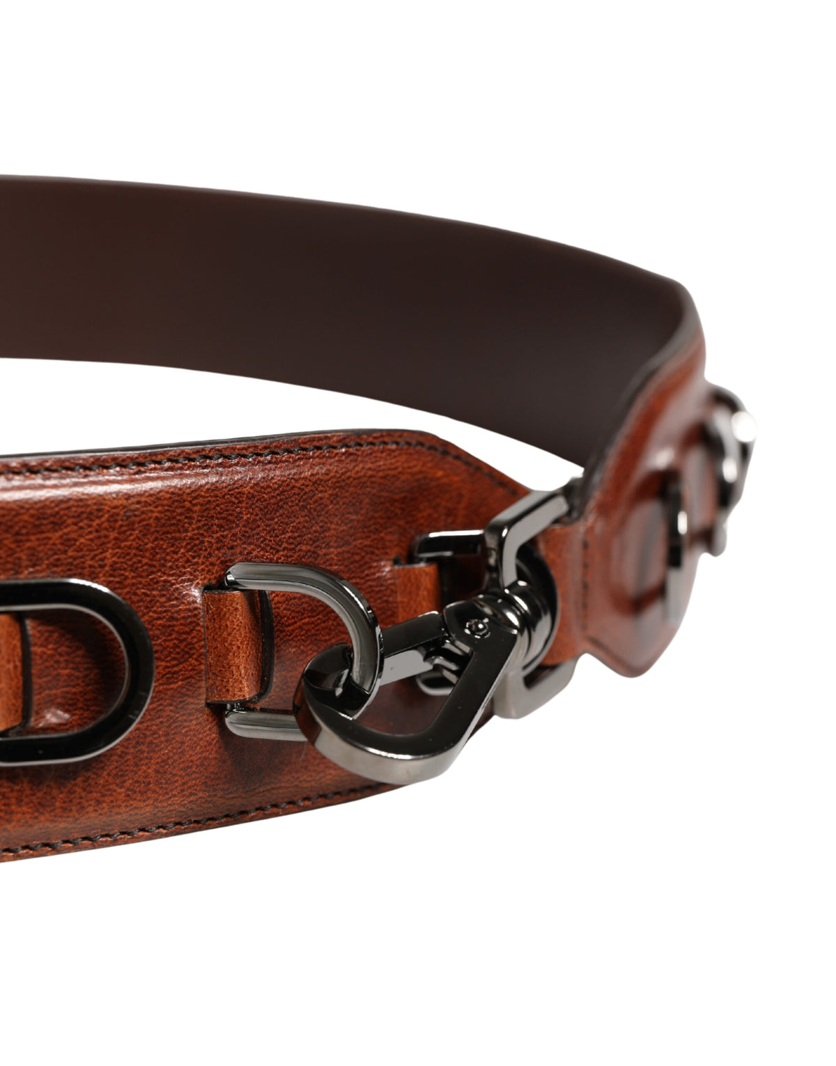 Indulge in the exquisite Dolce & Gabbana Brown Horse Velvet Leather Shoulder Strap, a masterpiece of Italian craftsmanship that elevates any accessory with luxurious elegance.