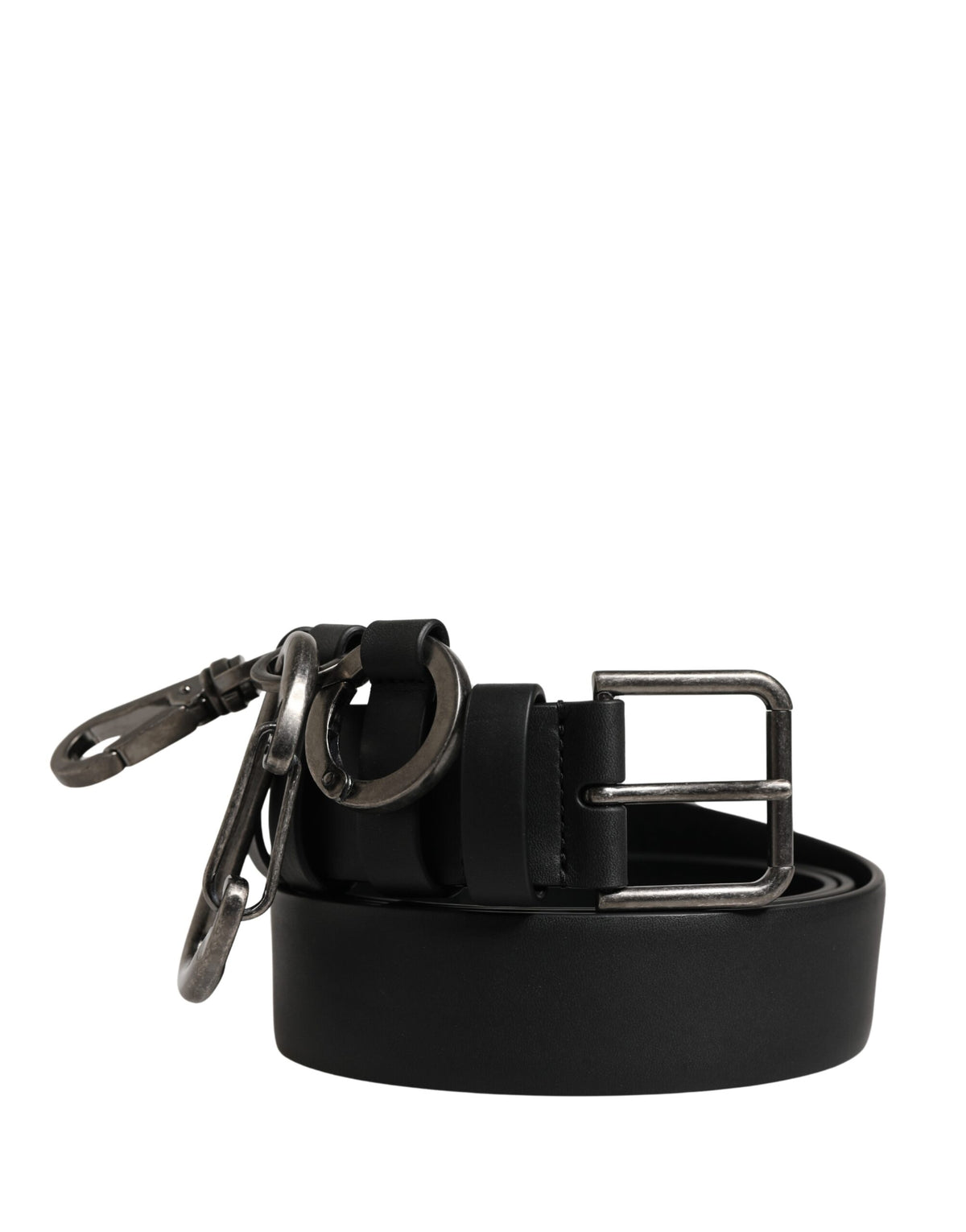 Dolce & Gabbana Black Calf Leather Belt - Timeless Luxury Accessory