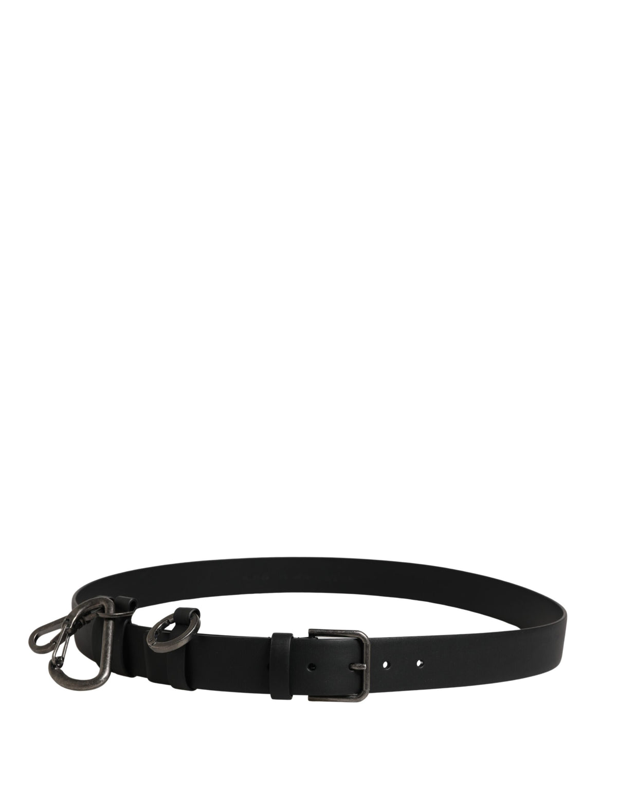 Dolce & Gabbana Black Calf Leather Belt - Timeless Luxury Accessory