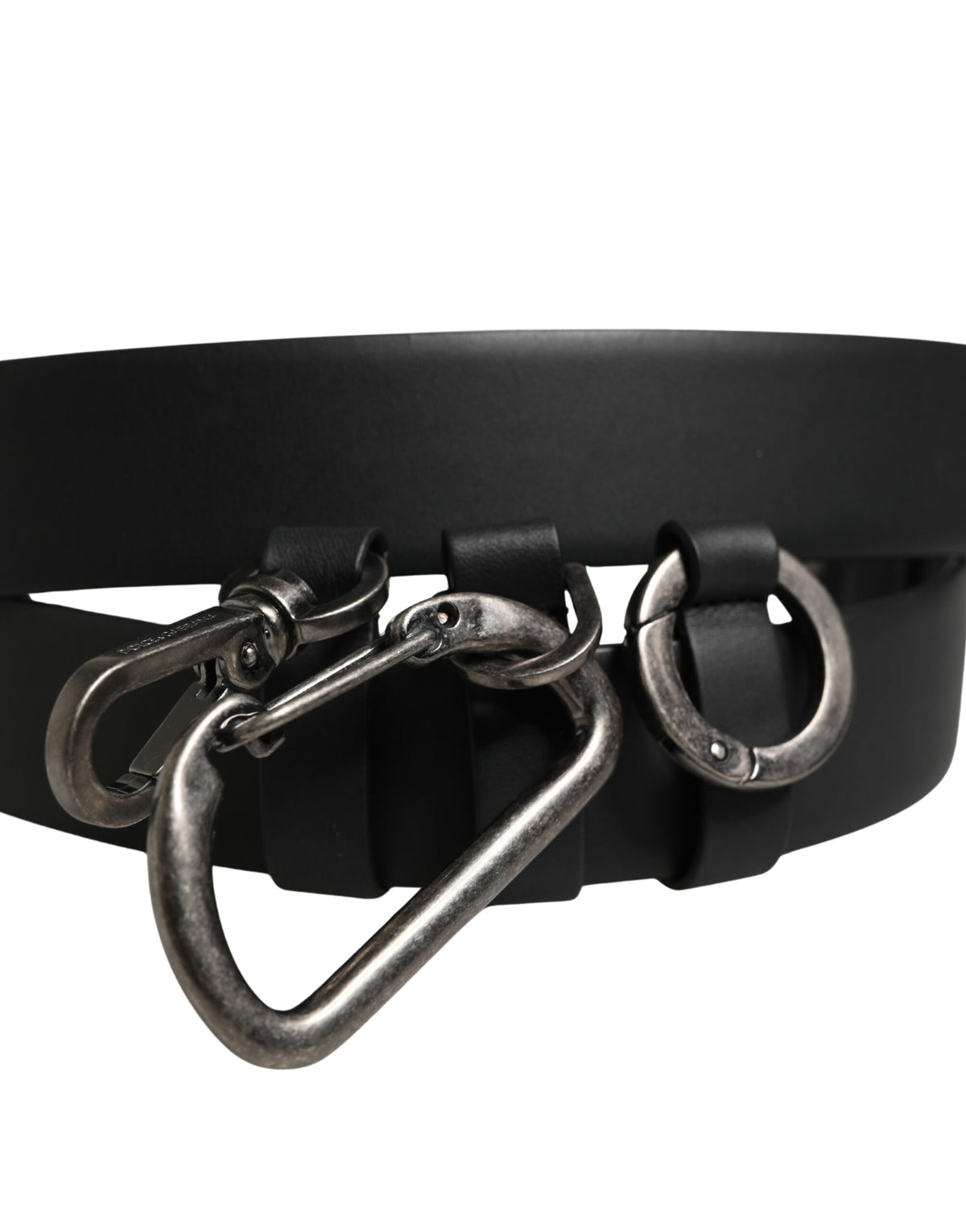 Dolce & Gabbana Black Calf Leather Belt - Timeless Luxury Accessory
