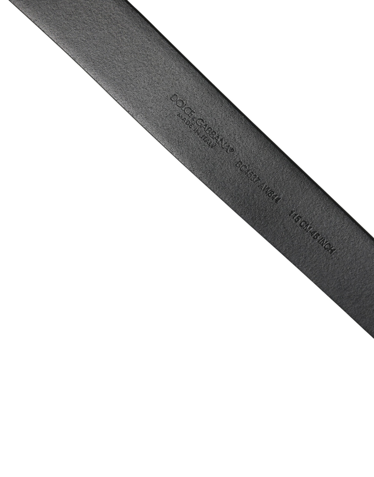 Dolce & Gabbana Black Calf Leather Belt - Timeless Luxury Accessory