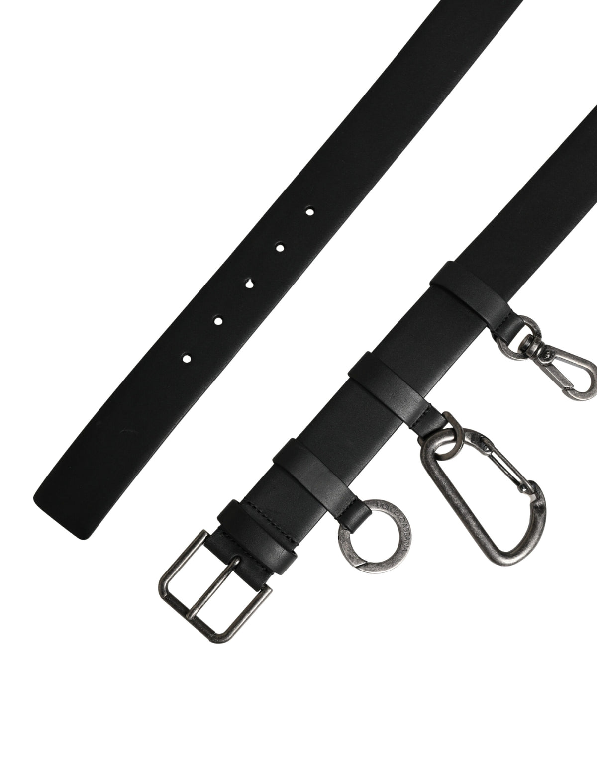 Dolce & Gabbana Black Calf Leather Belt - Timeless Luxury Accessory