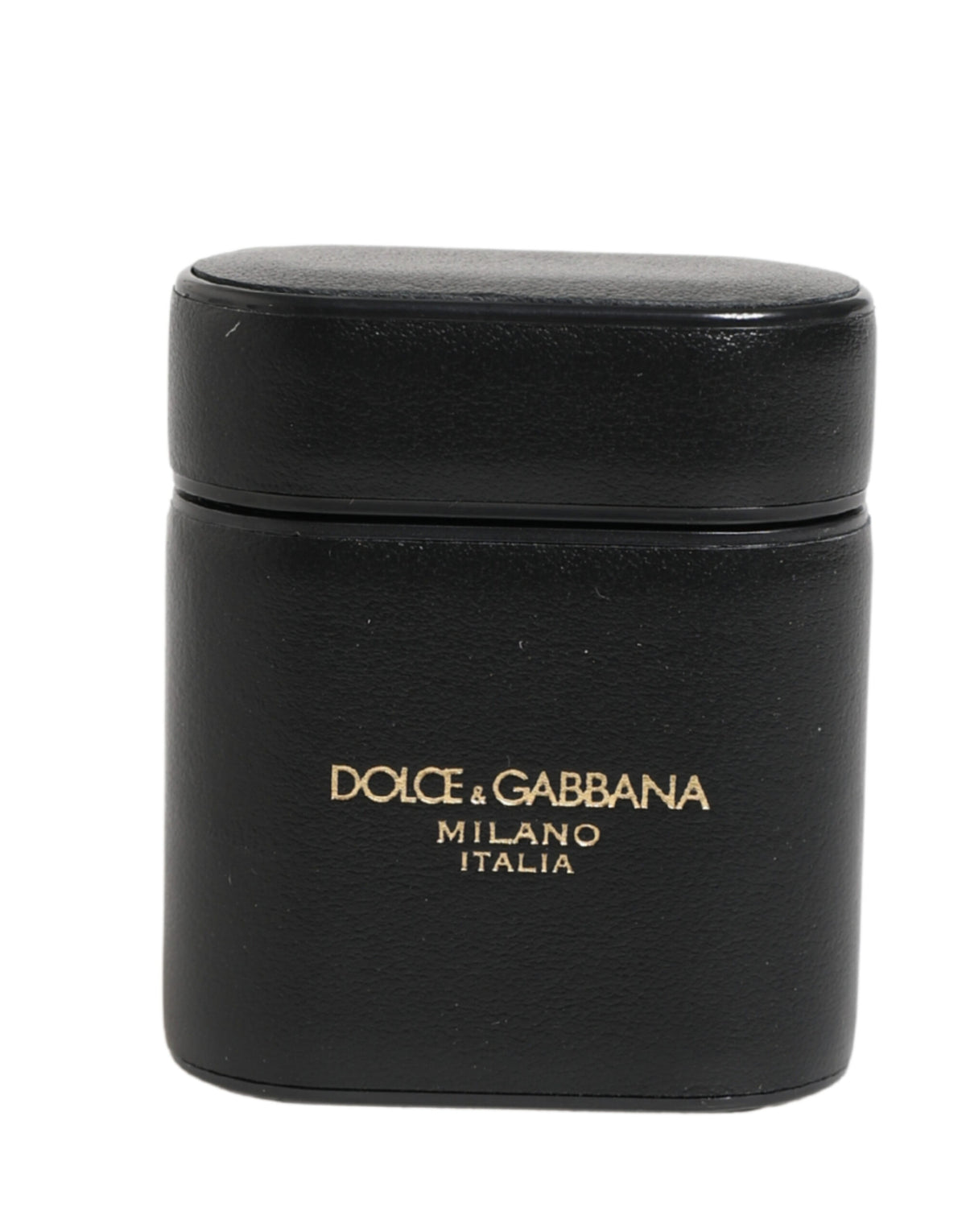 Indulge in the exquisite Dolce & Gabbana Black Calf Leather Airpods Case, a symbol of luxury and Italian craftsmanship, perfect for the discerning individual.
