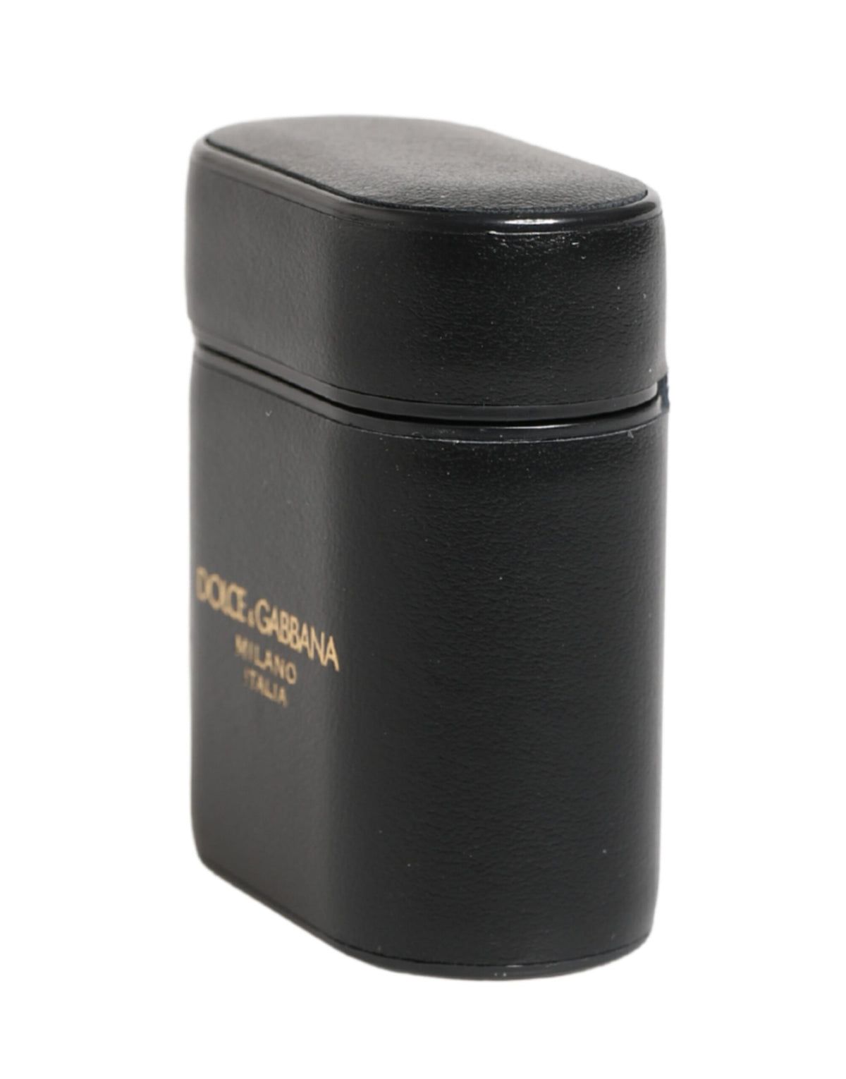Elevate your style with the Dolce & Gabbana Black Calf Leather Airpods Case, a testament to Italian craftsmanship that seamlessly blends luxury and functionality.