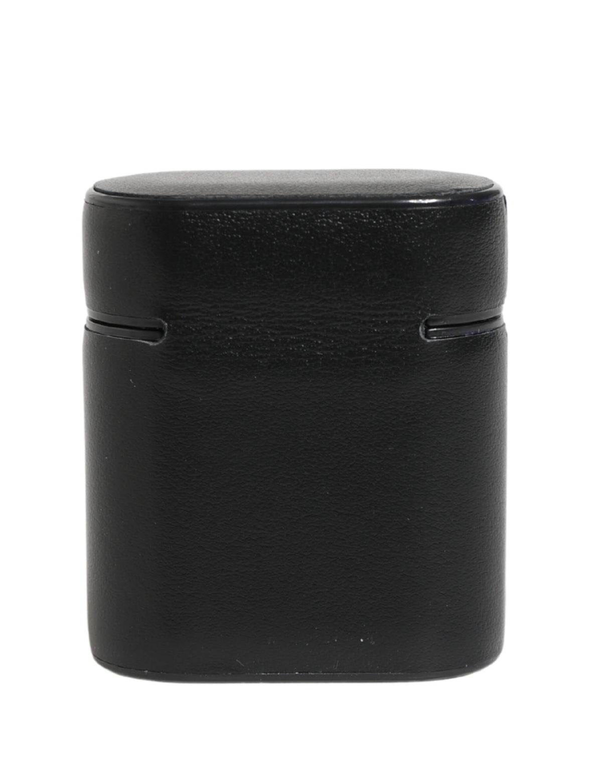 Elevate your style with the Dolce & Gabbana Black Calf Leather Logo Print Flip Holder Airpods Case, a testament to exquisite Italian craftsmanship and luxurious design.