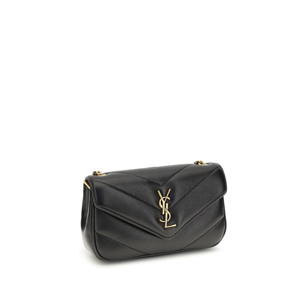 Indulge in the exquisite Saint Laurent Black Lamb Ovis Aries Aries Shoulder Bag, a timeless luxury crafted from premium materials, perfect for elevating your style.