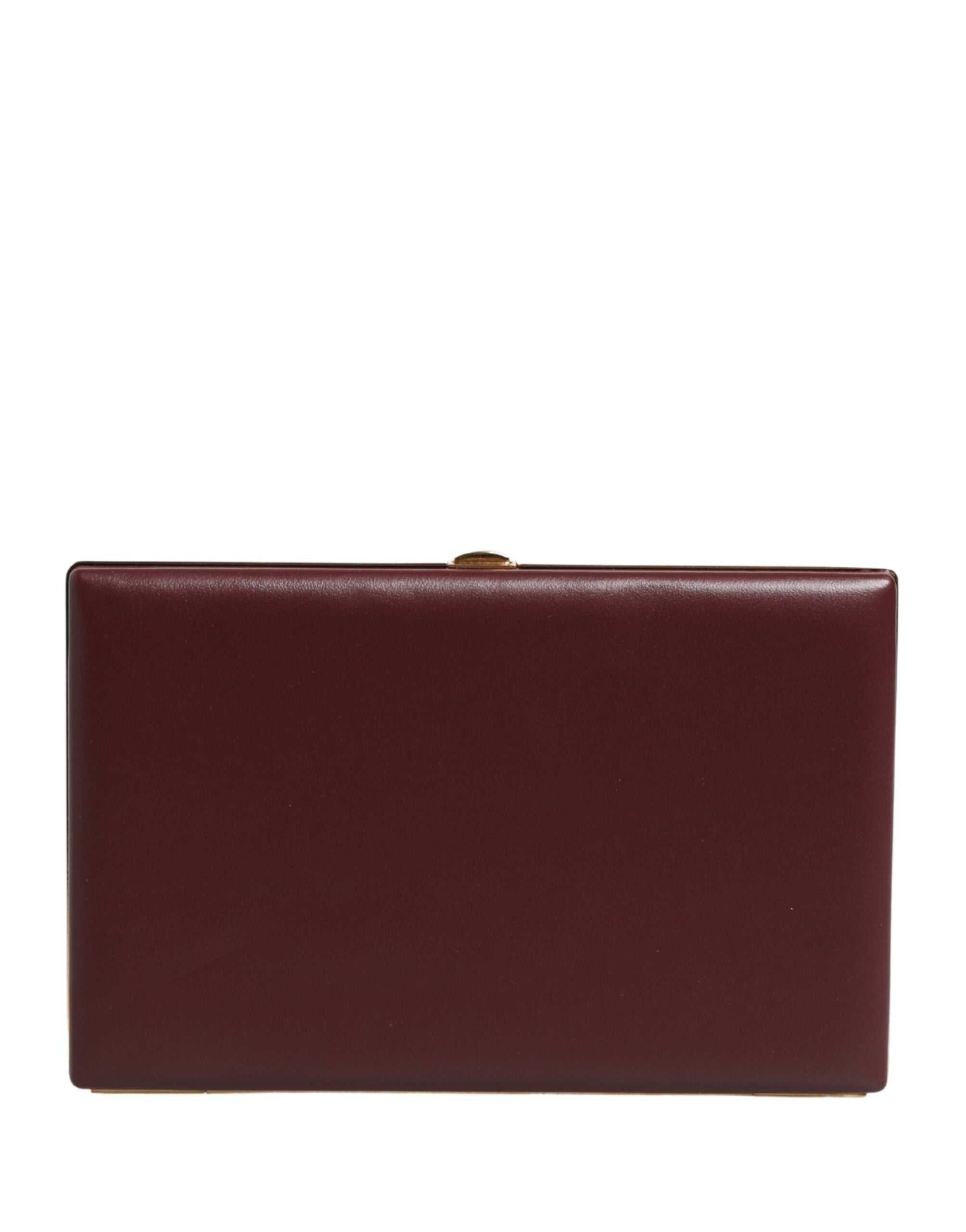 Indulge in the exquisite allure of the Dolce & Gabbana Brown Calfskin Leather Clutch, a handcrafted masterpiece that embodies Italian luxury and timeless elegance for every sophisticated affair.
