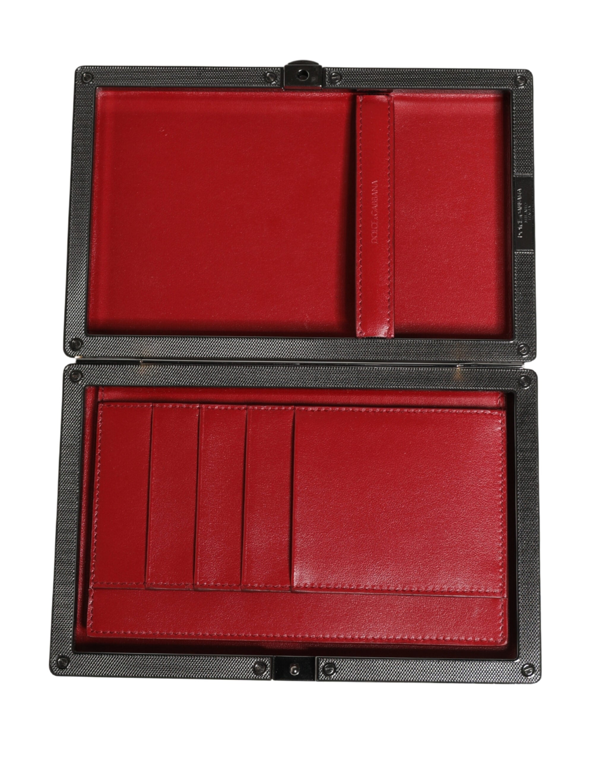 Experience the exquisite allure of the Dolce & Gabbana Beige Velvet Calf Leather Clutch, a timeless masterpiece that elevates any evening ensemble with unparalleled elegance.
