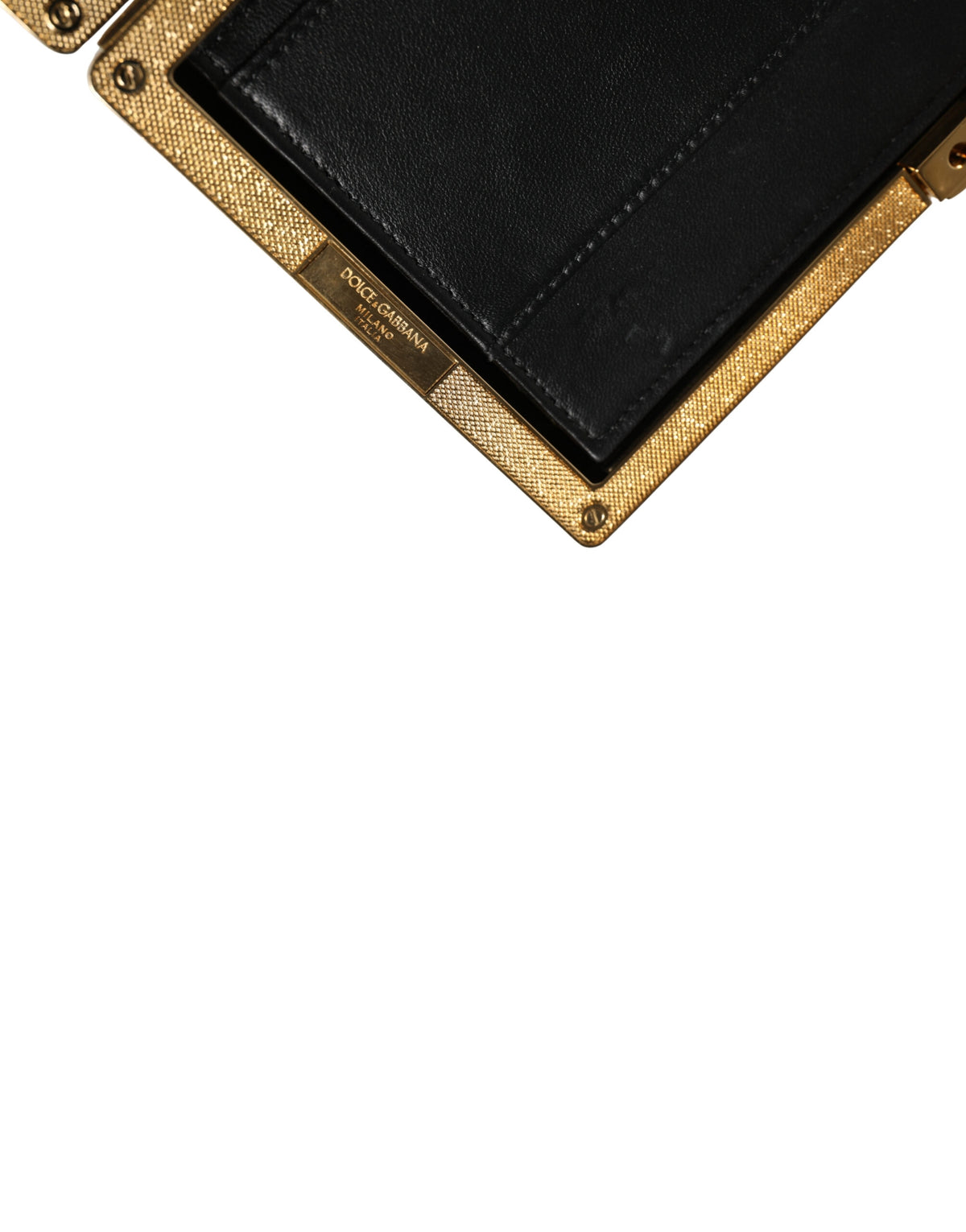 Elevate your evening allure with the Dolce & Gabbana White Lambskin Leather Clutch, a masterpiece of Italian craftsmanship that embodies timeless sophistication and luxury.