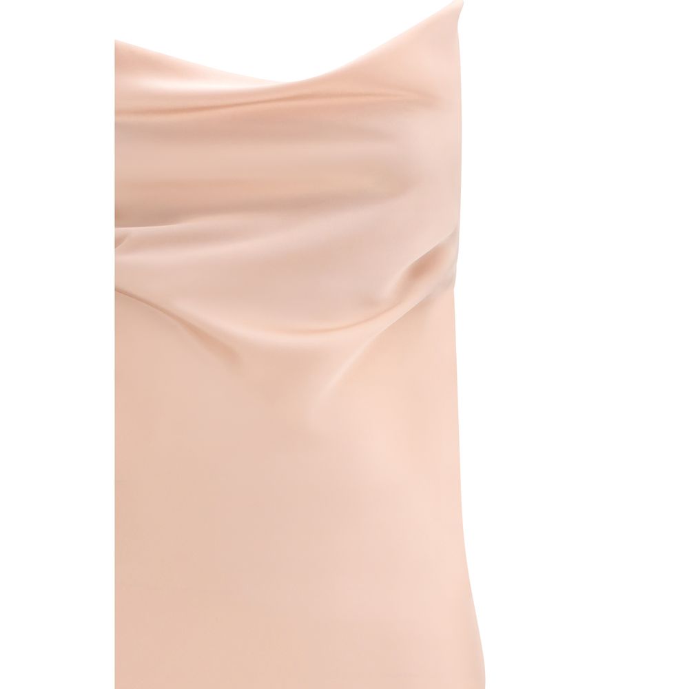 Elevate your elegance with the PINKO Multicolor Marabou Casual Dress, a luxurious satin masterpiece that embodies sophistication for unforgettable moments.