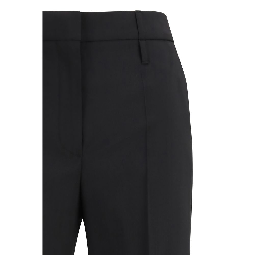 Max Mara Black Fleece Wool Flared Pants – Timeless Luxury Fashion