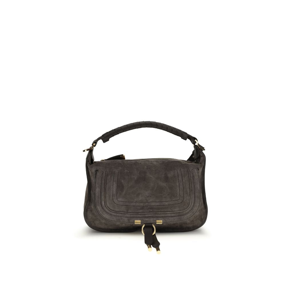 Chloé Brown Calf Leather Bos Taurus Shoulder Bag, Artisanal Luxury