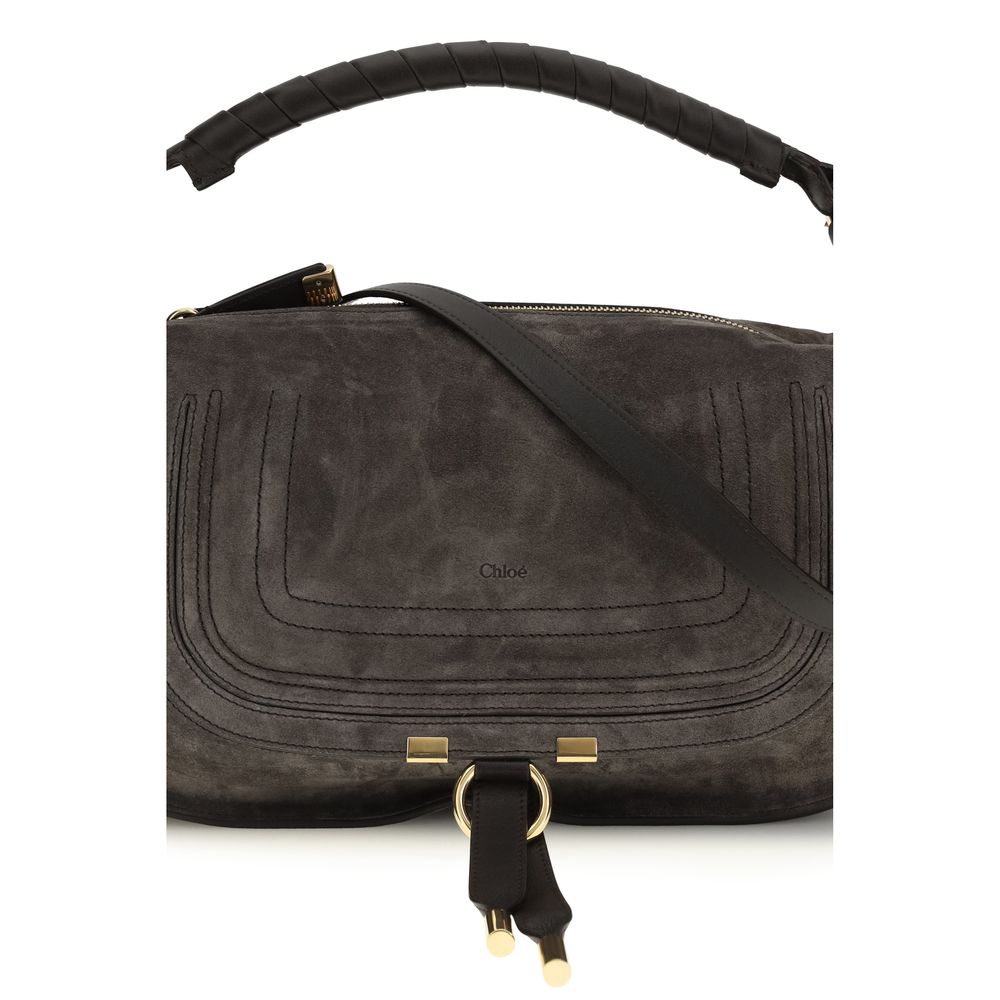 Chloé Brown Calf Leather Bos Taurus Shoulder Bag - Timeless Luxury