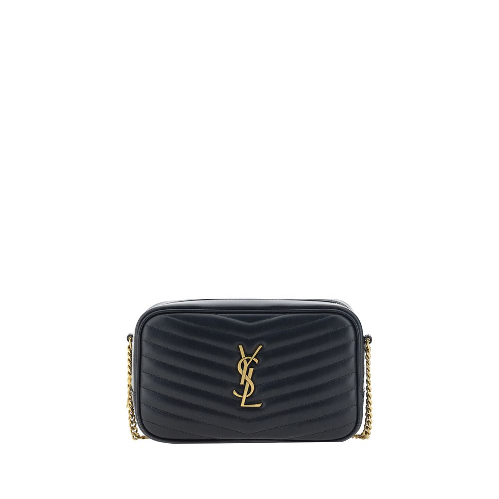 Saint Laurent Black Calf Leather Bos Taurus Shoulder Bag - Luxury Redefined