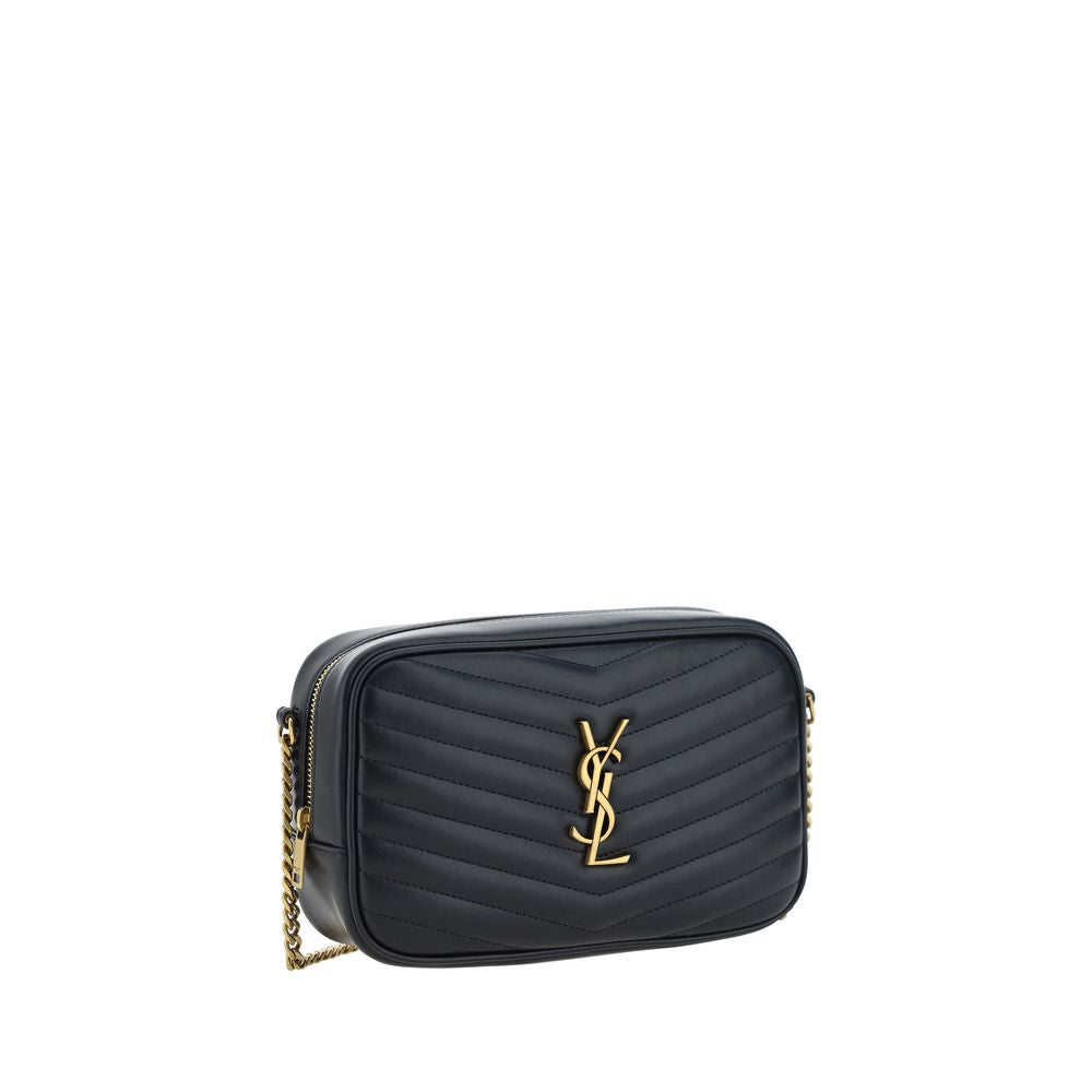 Saint Laurent Black Calf Leather Bos Taurus Shoulder Bag - Luxury Redefined