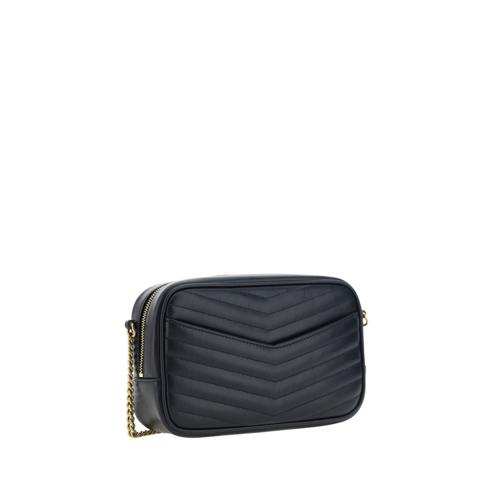 Saint Laurent Black Calf Leather Bos Taurus Shoulder Bag - Luxury Redefined