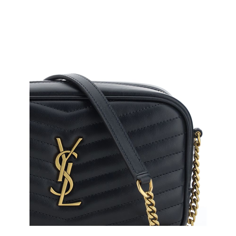 Saint Laurent Black Calf Leather Bos Taurus Shoulder Bag - Luxury Redefined