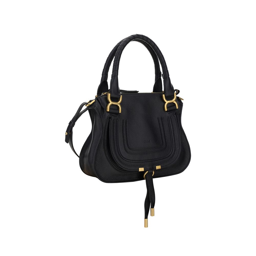 Chloé Black Calf Leather Bos Taurus Shoulder Bag – Artisanal Luxury